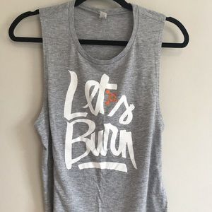 Orange Theory Let’s Burn Tank Muscle Tee